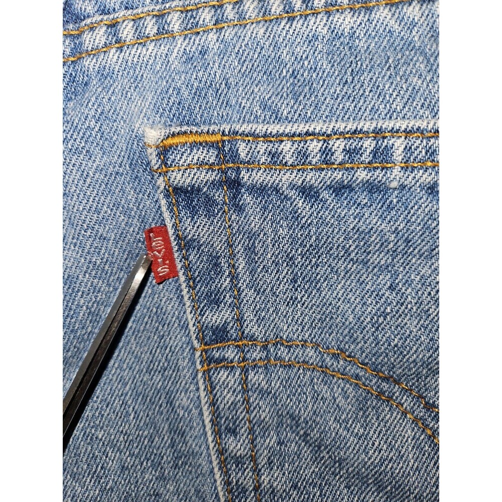 Vintage Levi's 505 Men's 36x30 Regular Fit Straight Leg Blue Denim 90's Grunge - Picture 9 of 10